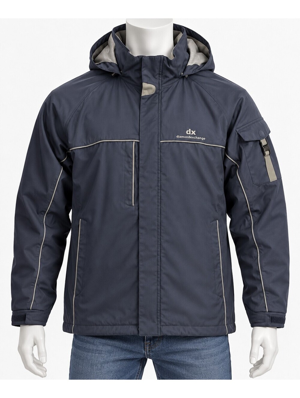 Dunbrooke Men's Large Hooded Jacket with Zip and Pockets